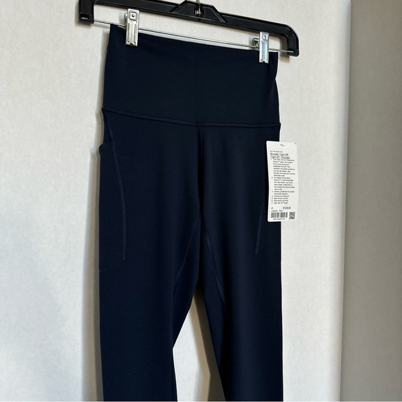 Lululemon Leggings Wunder Train HR Tight 25” Size 4 Pockets True Navy NWT - Picture 3 of 8